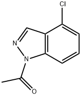 1-乙酰基-4-氯-1H-吲唑 结构式