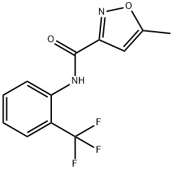 5-methyl-N-[2-(trifluoromethyl)phenyl]oxazole-3-carboxamide 结构式