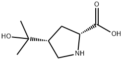 D-Proline, 4-(1-hydroxy-1-methylethyl)-, cis- (9CI) 结构式