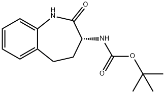 (R)(2-OXO-2,3,4,5-TETRAHYDRO-1H-BENZO[B]AZEPIN-3-YL)-CARBAMIC ACID TERT-BUTYL ESTER 结构式