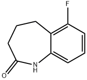 6-氟-4,5-二氢-1H-苯并[B]氮杂革-2(3H)-酮 结构式