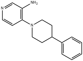 4-(4-Phenyl-1-piperidinyl)-3-pyridinamine 结构式