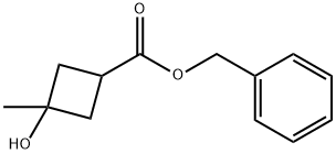 苄基-3-羟基-3-甲基环丁烷羧酸 结构式