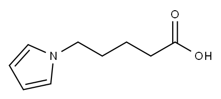 5-(1H-吡咯-1-基)戊酸 结构式