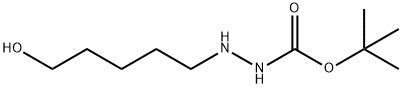 Hydrazinecarboxylic acid, 2-(5-hydroxypentyl)-, 1,1-dimethylethyl ester (9CI) 结构式