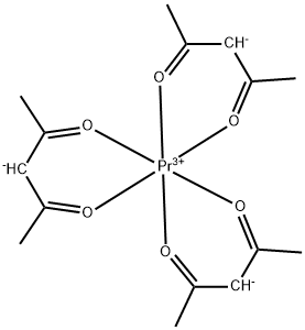 乙酰丙酮镨水合物 结构式