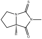 1H-Pyrrolo[1,2-c]imidazol-1-one,hexahydro-2-methyl-3-thioxo-,(7aR)-(9CI) 结构式