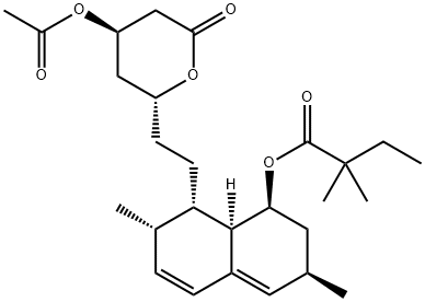 辛伐他汀杂质B(乙酰基辛伐他汀) 结构式
