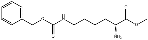 N6-[苄氧羰基]-D-赖氨酸甲酯 结构式