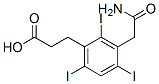 3-[3-(carbamoylmethyl)-2,4,6-triiodo-phenyl]propanoic acid 结构式