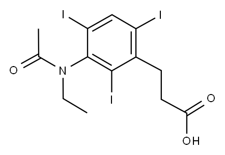 碘普西酸 结构式