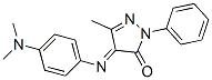 2-Phenyl-4-[[4-(dimethylamino)phenyl]imino]-5-methyl-2H-pyrazole-3(4H)-one 结构式