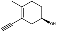 3-Cyclohexen-1-ol, 3-ethynyl-4-methyl-, (R)- (9CI) 结构式