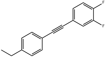 1-(3,4-二氟苯乙炔)-4-乙基苯 结构式