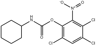 Cyclohexylcarbamic acid 3,4,6-trichloro-2-nitrophenyl ester 结构式