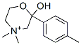 2-hydroxy-4,4-dimethyl-2-(4-tolyl)morpholinium 结构式