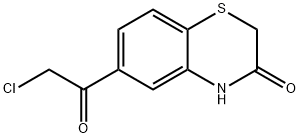 6-氯乙酰基-2H-1,4-苯并噻嗪-3(4H)-酮 结构式