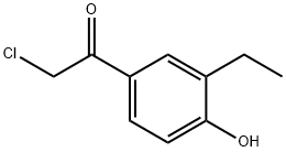Ethanone, 2-chloro-1-(3-ethyl-4-hydroxyphenyl)- (9CI) 结构式