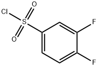 3,4-二氟苯-1-磺酰氯 结构式