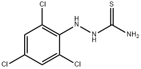 2-(2,4,6-三氯苯基)肼-1-碳硫酰胺 结构式