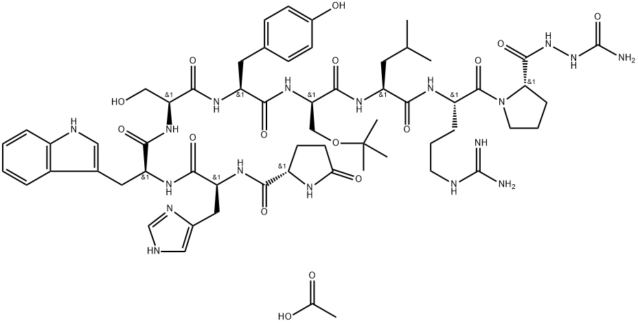 醋酸戈舍瑞林 结构式