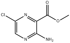 3-氨基-6-氯吡嗪-2-甲酸甲酯 结构式