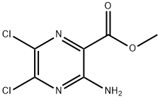 3-氨基-5,6-二氯吡嗪-2-甲酸甲酯 结构式