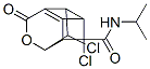 4,7-dichloro-N-isopropyl-10-oxo-9-oxatetracyclo(4.4.0.0.(2,5).0(3,8))decne-4-carboxamide 结构式