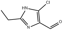 5-氯-2-乙基-1H-咪唑-4-甲醛 结构式