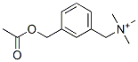 3-acetoxymethyl-N,N,N-trimethylbenzenemethanaminium 结构式