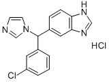 5-[(3-CHLOROPHENYL)-1H-IMIDAZOL-1-YLMETHYL]-1H-BENZIMIDAZOLE HYDROCHLORIDE 结构式