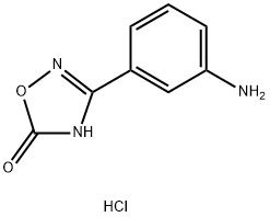 3-(3-氨基苯基)-1,2,4-噁二唑-5(4H)-酮盐酸 结构式