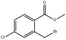 2-溴甲基-5-氯苯甲酸甲酯 结构式