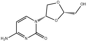 4-氨基-1-[(2S)-2-(羟甲基)-1,3-二氧杂环戊-4-基]嘧啶-2-酮 结构式