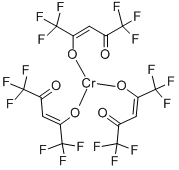 六氟-2,4-乙酰丙酮铬(III) 结构式