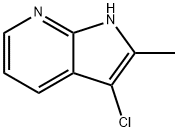 3-氯-2-甲基吡咯[2,3-B]吡啶 结构式
