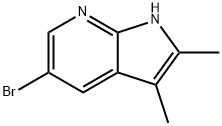 5-溴-2,3-二甲基-1H-吡咯并[2,3-B]吡啶 结构式
