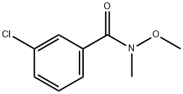 3-氯-N-甲氧基-N-甲基苯甲酰胺 结构式