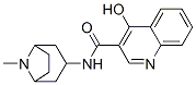 N-(8-methyl-8-azabicyclo(3.2.1)oct-3-yl)-4-hydroxy-3-quinolinecarboxamide 结构式