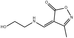 5(4H)-Isoxazolone,4-[[(2-hydroxyethyl)amino]methylene]-3-methyl-,(Z)-(9CI) 结构式