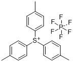 三(4-甲苯基)锍六氟磷酸盐 结构式
