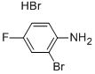 2-BROMO-4-FLUOROANILINE HYDROBROMIDE 结构式