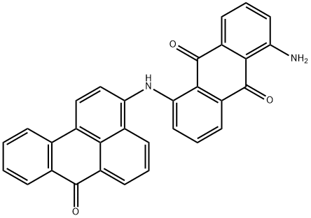 1-氨基-5-[(7-氧代-7H-苯并[DE]蒽-3-基)氨基]蒽醌 结构式