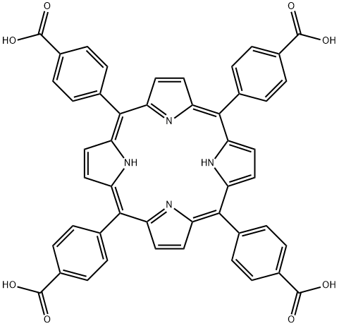 中-四(4-羧基苯基)卟吩 结构式