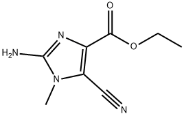 1H-Imidazole-4-carboxylicacid,2-amino-5-cyano-1-methyl-,ethylester(9CI) 结构式