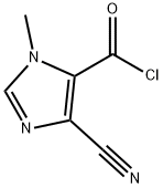 1H-Imidazole-5-carbonyl chloride, 4-cyano-1-methyl- (9CI) 结构式