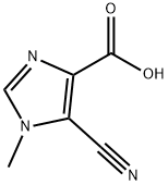 1H-Imidazole-4-carboxylicacid,5-cyano-1-methyl-(9CI) 结构式