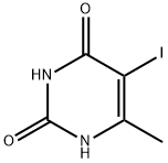 5-碘-6-甲基尿嘧啶 结构式