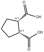 顺式-1,2-环戊烷二甲酸 结构式