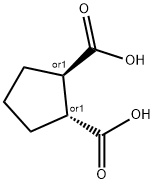1,2-环戊烷二甲酸 结构式